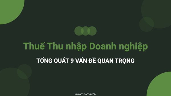 Sơ đồ Thuế Thu nhập Doanh nghiệp/CIT Mindmap